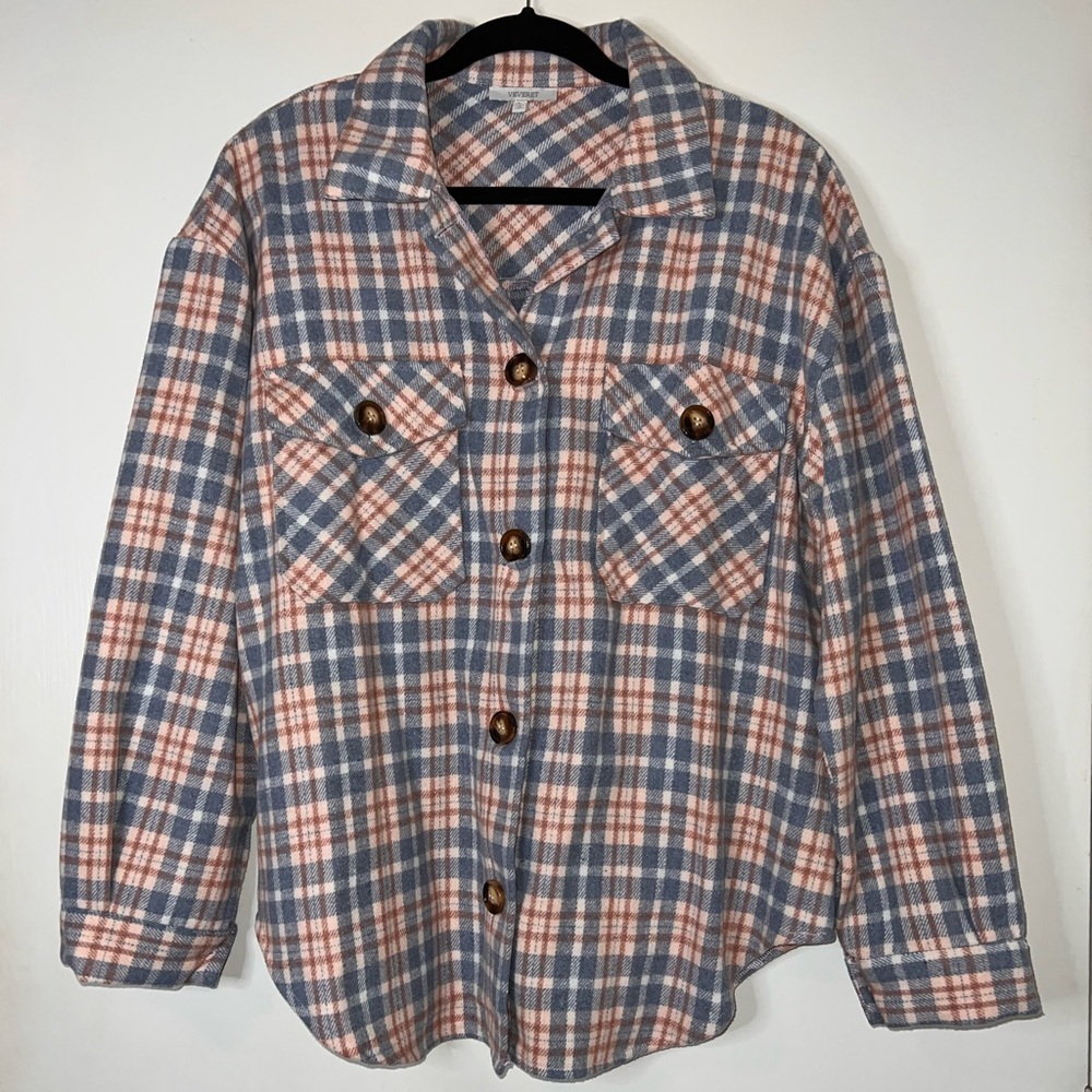 Plaid Sweater Blouse